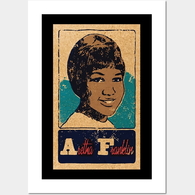 SOUL CARD ARETHA FRANKLIN Wall Art by MakLampir Grandong